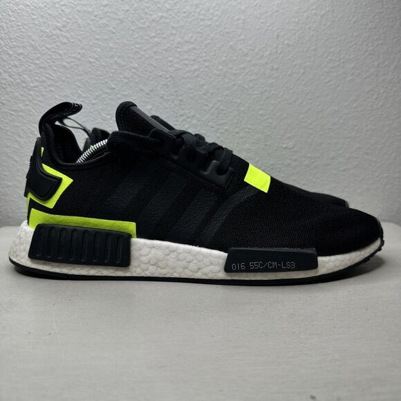 Adidas NMD R1 'Black Solar' Boost Athletic Running Shoes - Picture 1 of 7